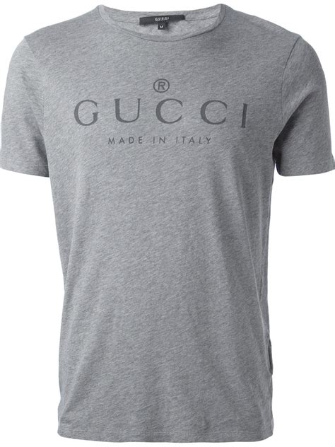 grey gucci shirt mens|gucci print t shirt.